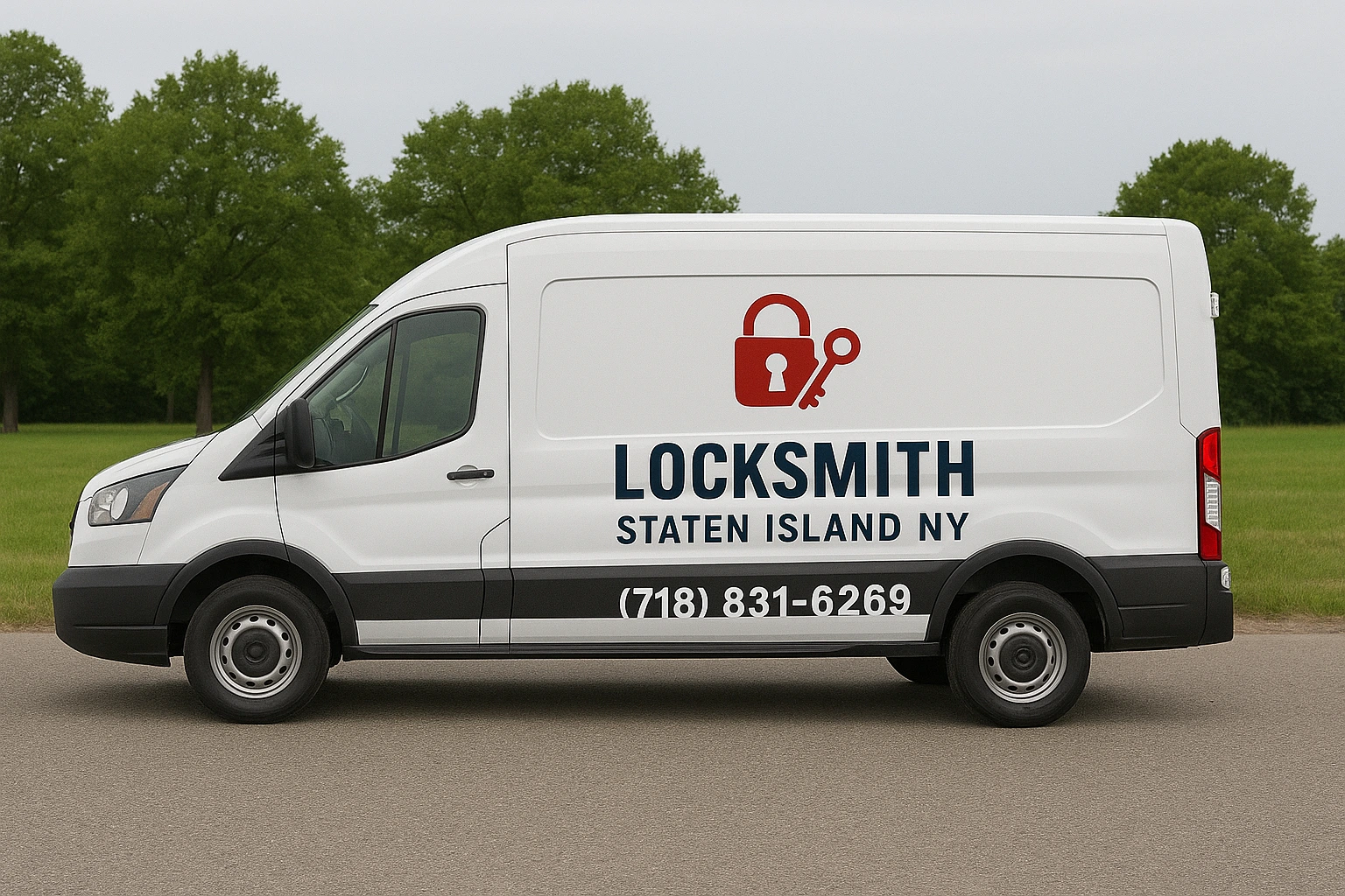 Locksmith arriving to help with car lockout in Staten Island