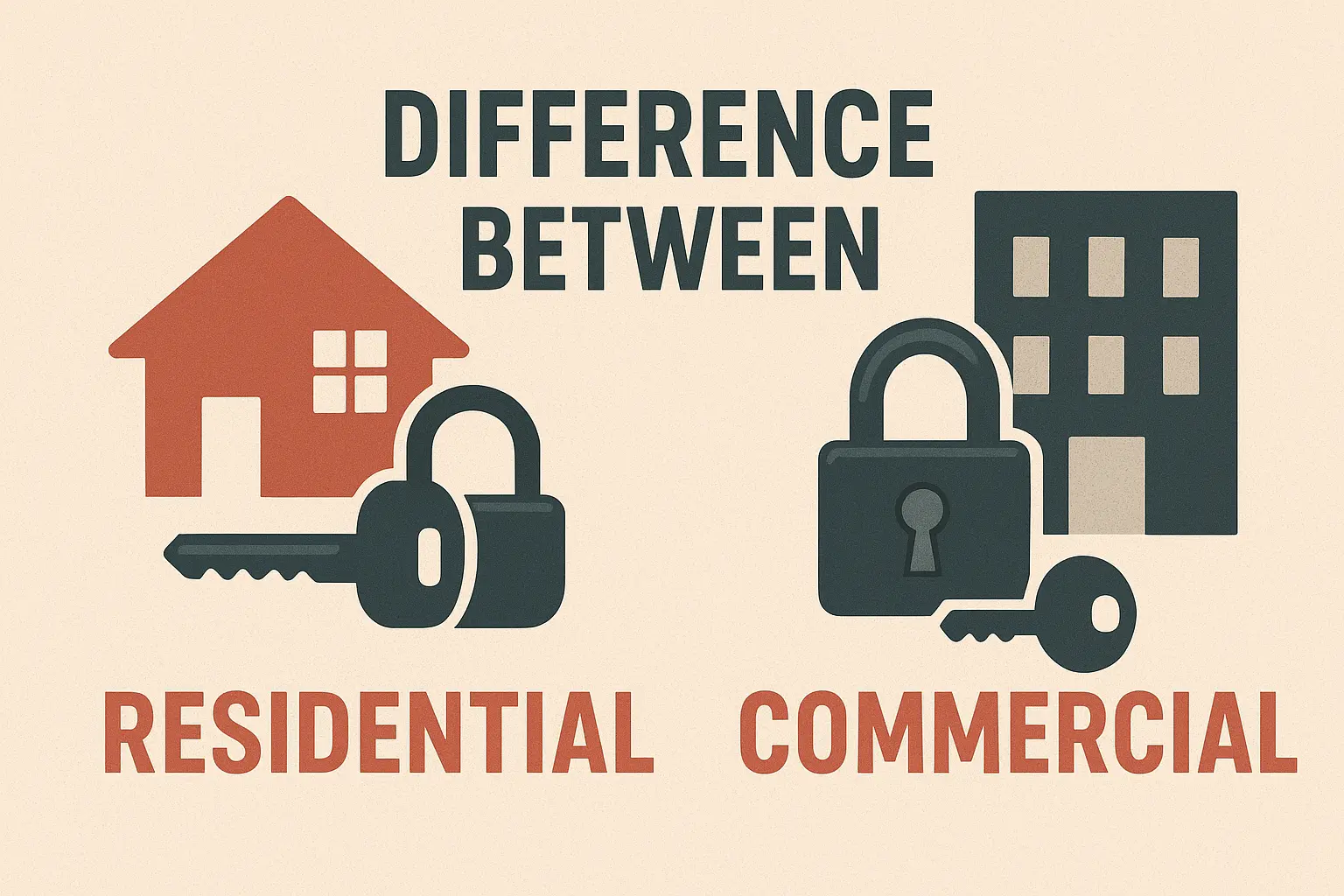 Difference between commercial and residential locks