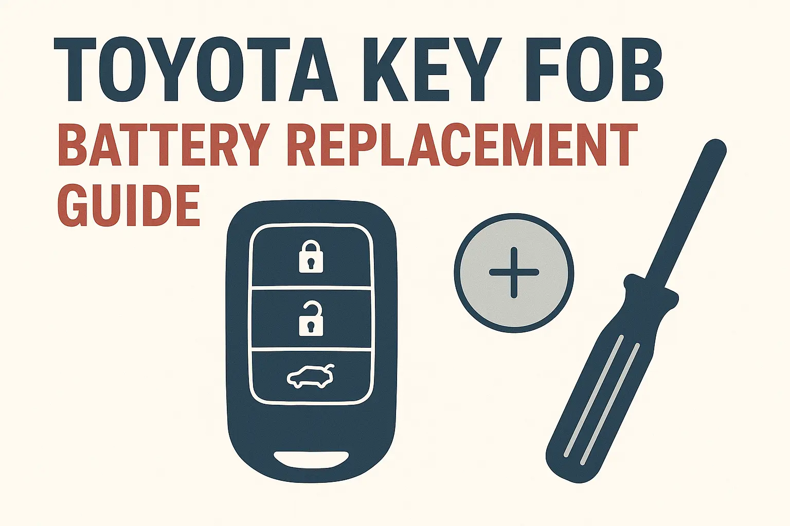 Toyota Key Fob Battery Replacement Guide - Step-by-Step DIY